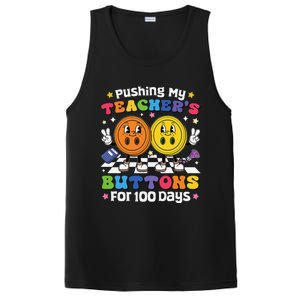 Pushing My TeacherS Buttons For 100 Days 100 Days Of School PosiCharge Competitor Tank