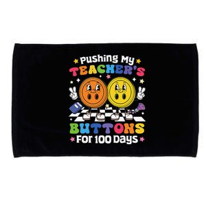 Pushing My TeacherS Buttons For 100 Days 100 Days Of School Microfiber Hand Towel