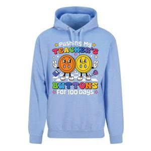 Pushing My TeacherS Buttons For 100 Days 100 Days Of School Unisex Surf Hoodie