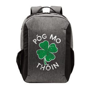 Pog Mo Thoin Lucky Clover St Patricks Day Distress Gift Vector Backpack