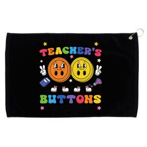 Pushing My TeacherS Buttons For 100 Days 100 Days Of School Grommeted Golf Towel