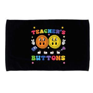 Pushing My TeacherS Buttons For 100 Days 100 Days Of School Microfiber Hand Towel