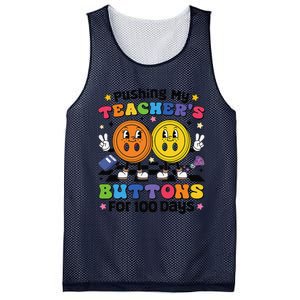 Pushing My TeacherS Buttons For 100 Days 100 Days Of School Mesh Reversible Basketball Jersey Tank