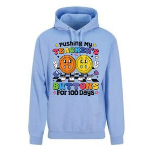 Pushing My TeacherS Buttons For 100 Days 100 Days Of School Unisex Surf Hoodie