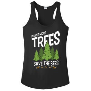 Plant More Trees Save The Bees Gift Ladies PosiCharge Competitor Racerback Tank