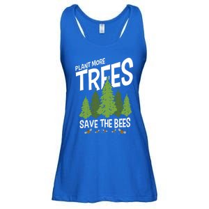 Plant More Trees Save The Bees Gift Ladies Essential Flowy Tank