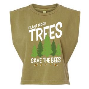 Plant More Trees Save The Bees Gift Garment-Dyed Women's Muscle Tee