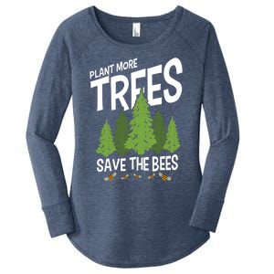 Plant More Trees Save The Bees Gift Women's Perfect Tri Tunic Long Sleeve Shirt