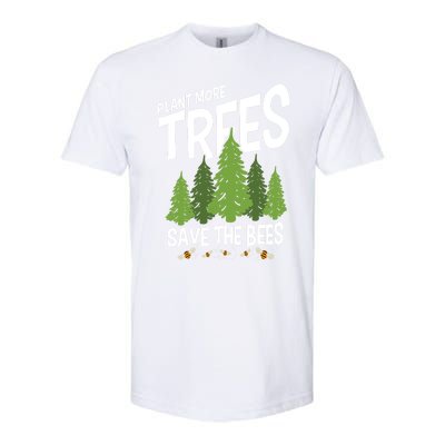 Plant More Trees Save The Bees Gift Softstyle® CVC T-Shirt