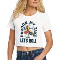 Pardon My Take Let's Roll Crop Top