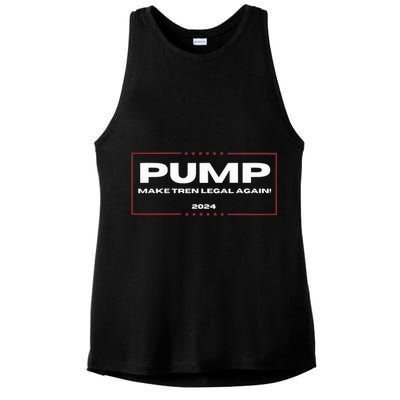 Pump Make Tren Legal Again 2024 Ladies PosiCharge Tri-Blend Wicking Tank