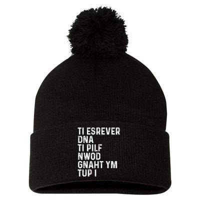 Put My Thang Down Is It Worth It Missy Quote Pom Pom 12in Knit Beanie