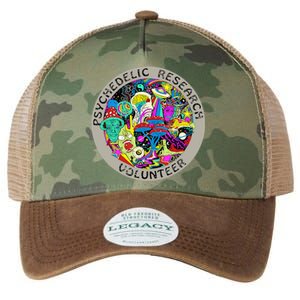 Psychedelic Mushroom Trip Psychedelic Research Gift Legacy Tie Dye Trucker Hat