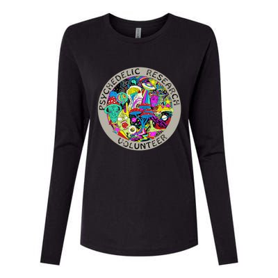 Psychedelic Mushroom Trip Psychedelic Research Gift Womens Cotton Relaxed Long Sleeve T-Shirt