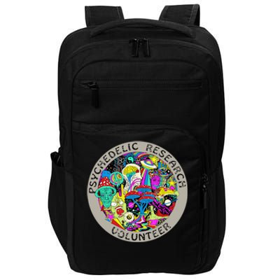 Psychedelic Mushroom Trip Psychedelic Research Gift Impact Tech Backpack