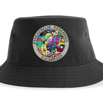 Psychedelic Mushroom Trip Psychedelic Research Gift Sustainable Bucket Hat