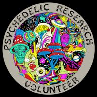 Psychedelic Mushroom Trip Psychedelic Research Gift Button