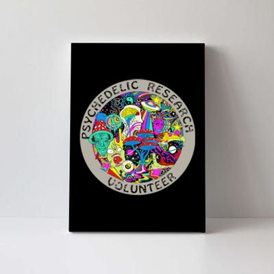 Psychedelic Mushroom Trip Psychedelic Research Gift Canvas