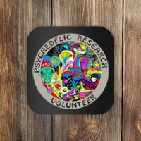 Psychedelic Mushroom Trip Psychedelic Research Gift Coaster