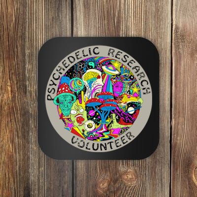 Psychedelic Mushroom Trip Psychedelic Research Gift Coaster