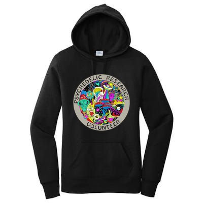 Psychedelic Mushroom Trip Psychedelic Research Gift Women's Pullover Hoodie