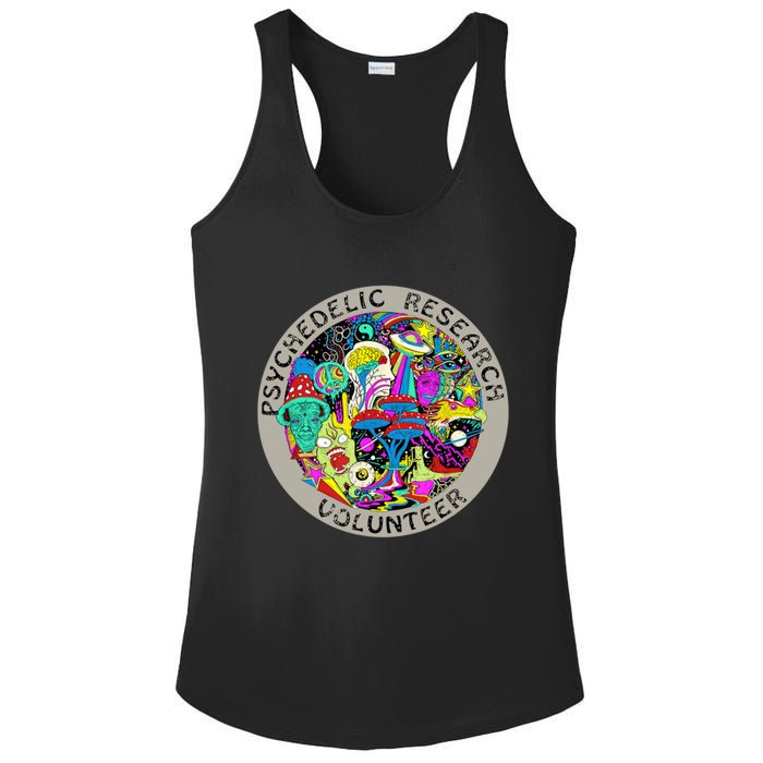 Psychedelic Mushroom Trip Psychedelic Research Gift Ladies PosiCharge Competitor Racerback Tank