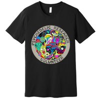 Psychedelic Mushroom Trip Psychedelic Research Gift Premium T-Shirt