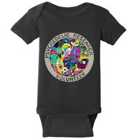 Psychedelic Mushroom Trip Psychedelic Research Gift Baby Bodysuit