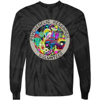 Psychedelic Mushroom Trip Psychedelic Research Gift Tie-Dye Long Sleeve Shirt