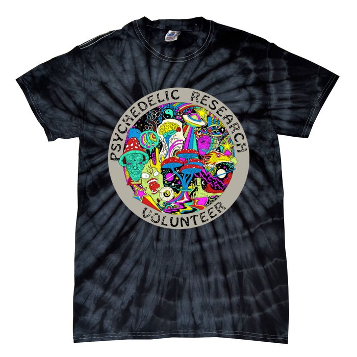 Psychedelic Mushroom Trip Psychedelic Research Gift Tie-Dye T-Shirt