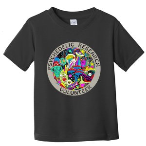 Psychedelic Mushroom Trip Psychedelic Research Gift Toddler T-Shirt