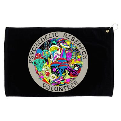 Psychedelic Mushroom Trip Psychedelic Research Gift Grommeted Golf Towel