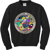 Psychedelic Mushroom Trip Psychedelic Research Gift Kids Sweatshirt