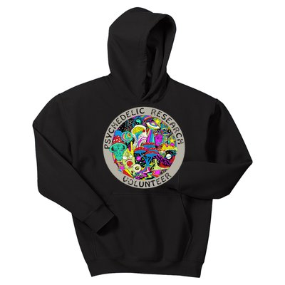 Psychedelic Mushroom Trip Psychedelic Research Gift Kids Hoodie