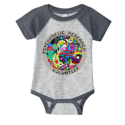 Psychedelic Mushroom Trip Psychedelic Research Gift Infant Baby Jersey Bodysuit