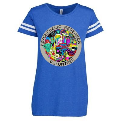 Psychedelic Mushroom Trip Psychedelic Research Gift Enza Ladies Jersey Football T-Shirt