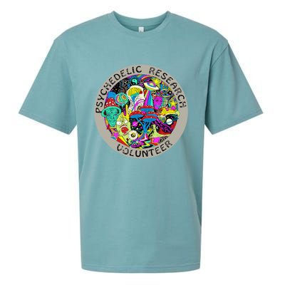 Psychedelic Mushroom Trip Psychedelic Research Gift Sueded Cloud Jersey T-Shirt