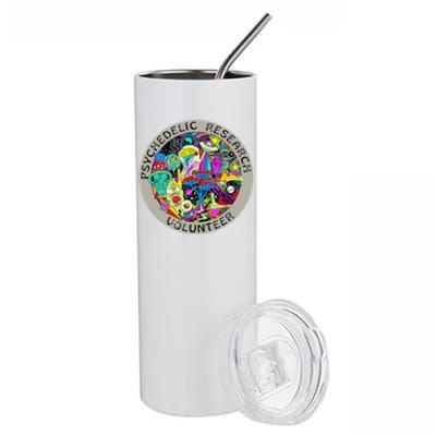 Psychedelic Mushroom Trip Psychedelic Research Gift Stainless Steel Tumbler