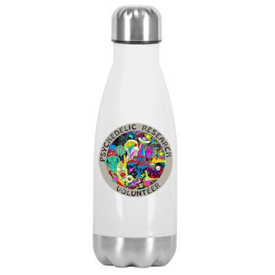 Psychedelic Mushroom Trip Psychedelic Research Gift Stainless Steel Insulated Water Bottle