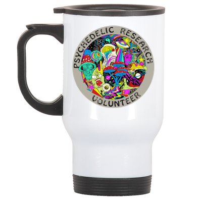 Psychedelic Mushroom Trip Psychedelic Research Gift Stainless Steel Travel Mug