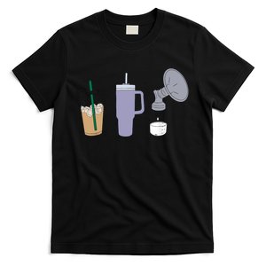 Pumping Mama Trio Breastfeeding Postpartum Nursing New Mom T-Shirt