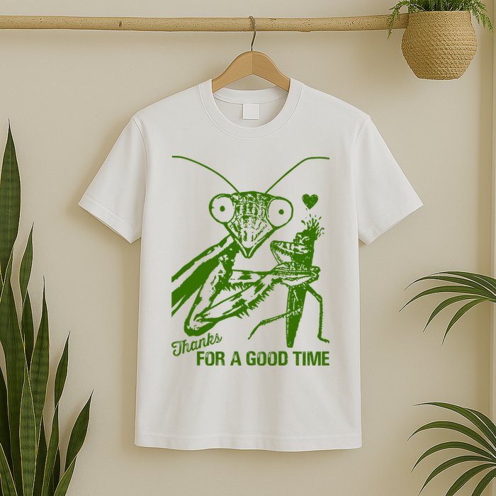 Praying Mantis Thanks For A Good Time Funny T-Shirt
