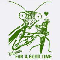 Praying Mantis Thanks For A Good Time Funny Mousepad