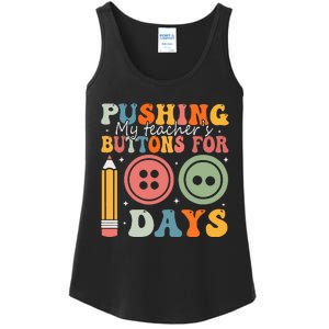 Pushing My TeacherS Buttons For 100 Days Of School Smarter Ladies Essential Tank