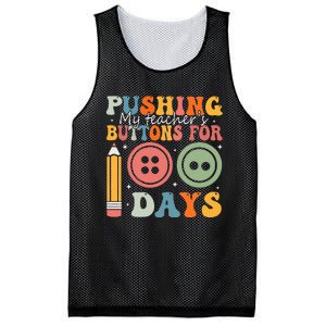 Pushing My TeacherS Buttons For 100 Days Of School Smarter Mesh Reversible Basketball Jersey Tank