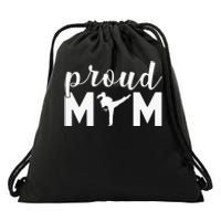 Proud Mom Taekwondo Martial Arts Sparring Fighting Boxing Drawstring Bag