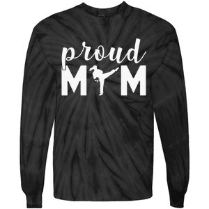 Proud Mom Taekwondo Martial Arts Sparring Fighting Boxing Tie-Dye Long Sleeve Shirt