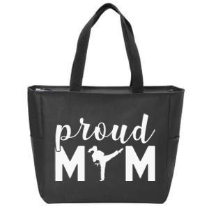 Proud Mom Taekwondo Martial Arts Sparring Fighting Boxing Zip Tote Bag