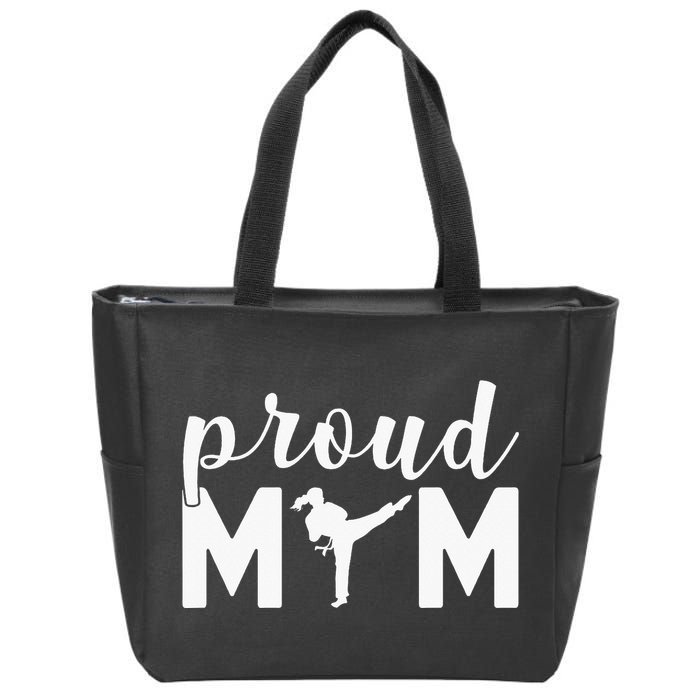 Proud Mom Taekwondo Martial Arts Sparring Fighting Boxing Zip Tote Bag