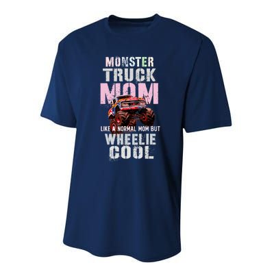 Pink MONSTER Truck MOM Like Normal Mama But Wheelie Cool Performance Sprint T-Shirt